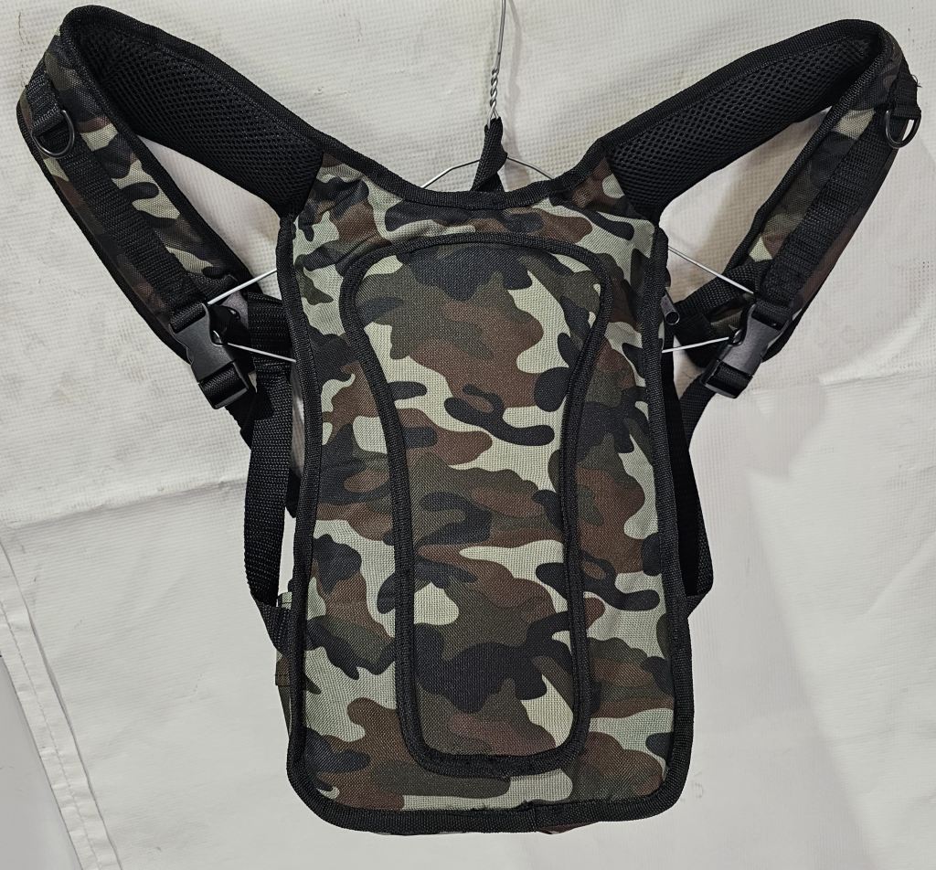 Harness Backpack with Deluxe Padding - Green Camo