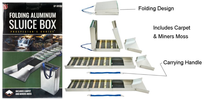 Aluminium Folding Sluice Box