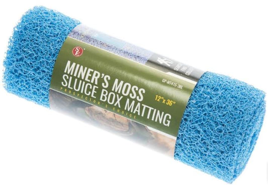 Miners Moss Sluice Box Matting 36 x 12 - Blue