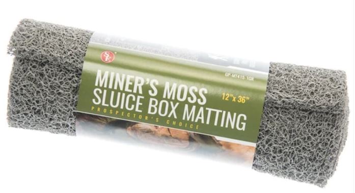 Miners Moss Sluice Box Matting 36 x 12 - Grey