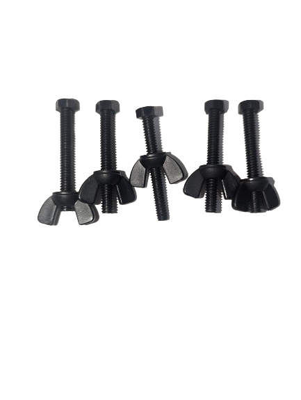 Coiltek Black Nut & Bolt Set 6.35mm 5 pk