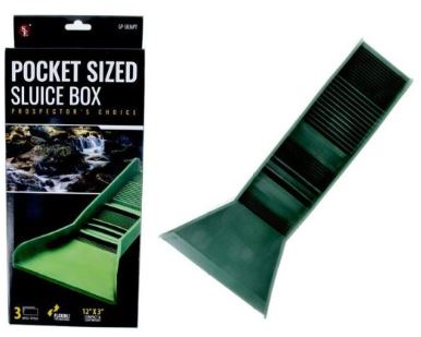 Pocket Sluice - Green TPR Plastic with Built in Mat