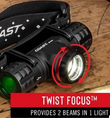 HEADLAMP PURE BEAM 1200LUM Rechargeable