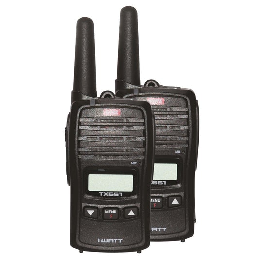 GME TX667TP 1 WATT UHF CB HANDHELD RADIO - TWIN PACK