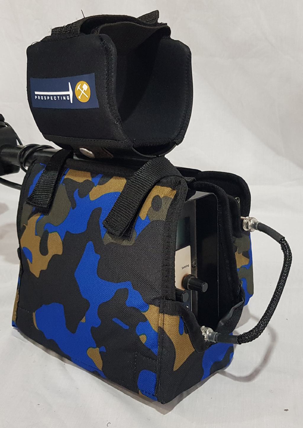 GPX / GP / SD Control Box Cover with Side Battery Pouch - Blue Camo