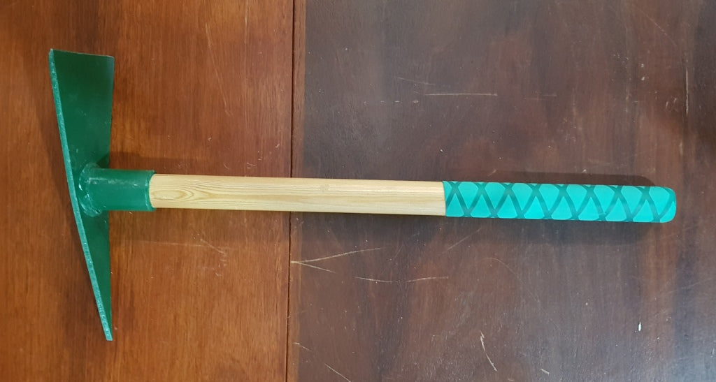 Small Green Pick Wood Handle WITH RUBBER grip