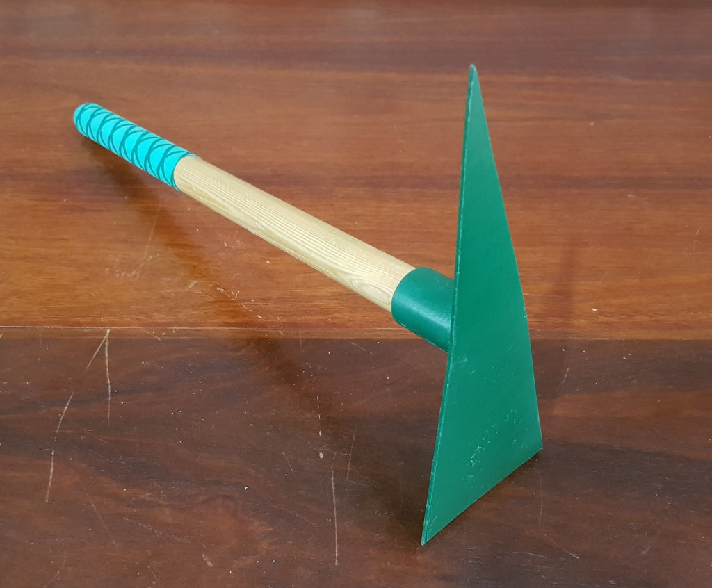 Small Green Pick Wood Handle WITH RUBBER grip