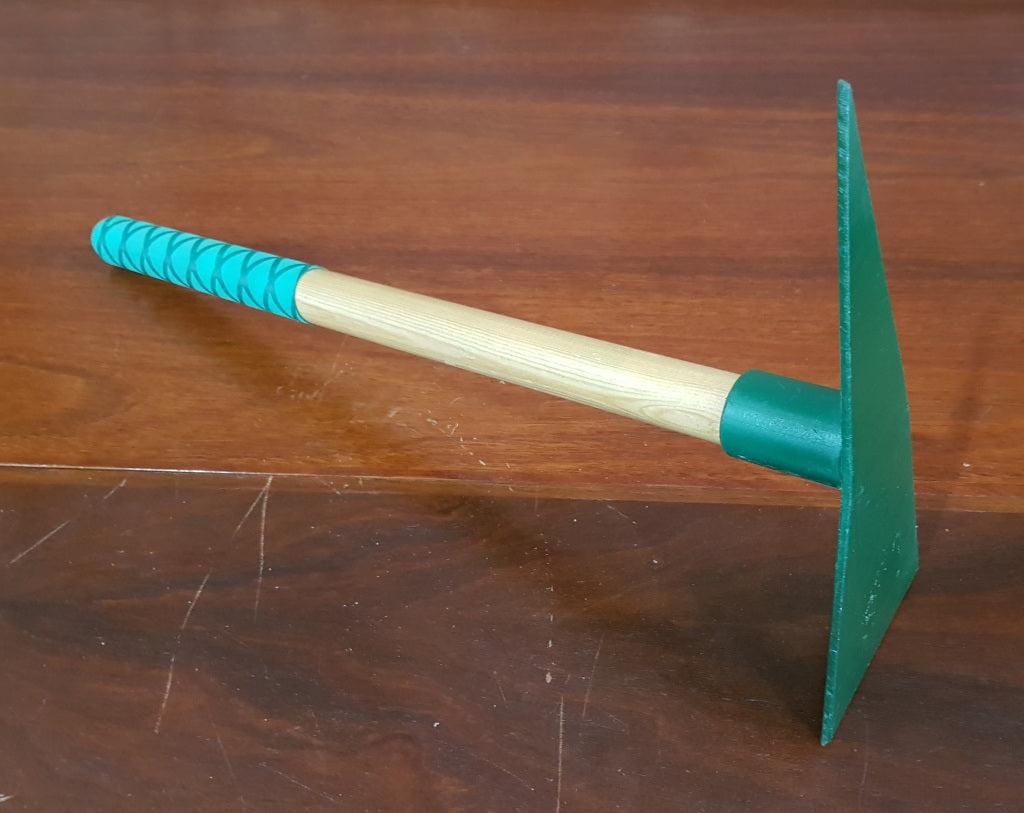 Small Green Pick Wood Handle WITH RUBBER grip