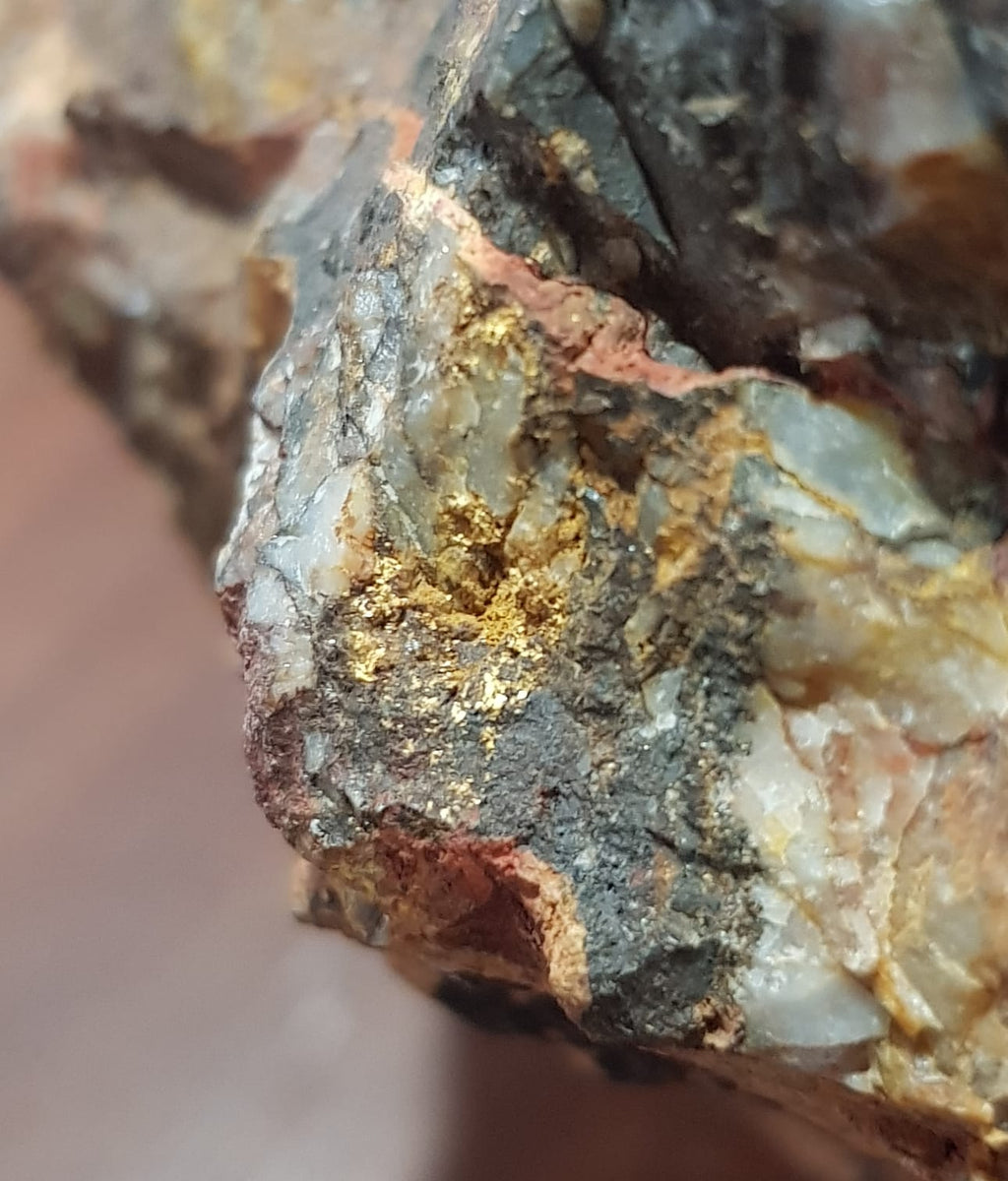 Quartz Rocks With Gold