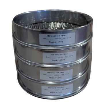 Sieve Set 4 - 20cm (MESH  0.5mm,1mm, 2.5mm, 5mm)