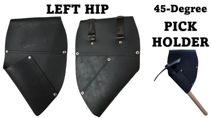 LEATHER PICK HOLDER 45 degree (Left Hip)