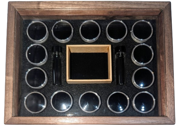 Sharon's Wooden Gold Display Box - PROSPECTORS – Reeds Prospecting WA