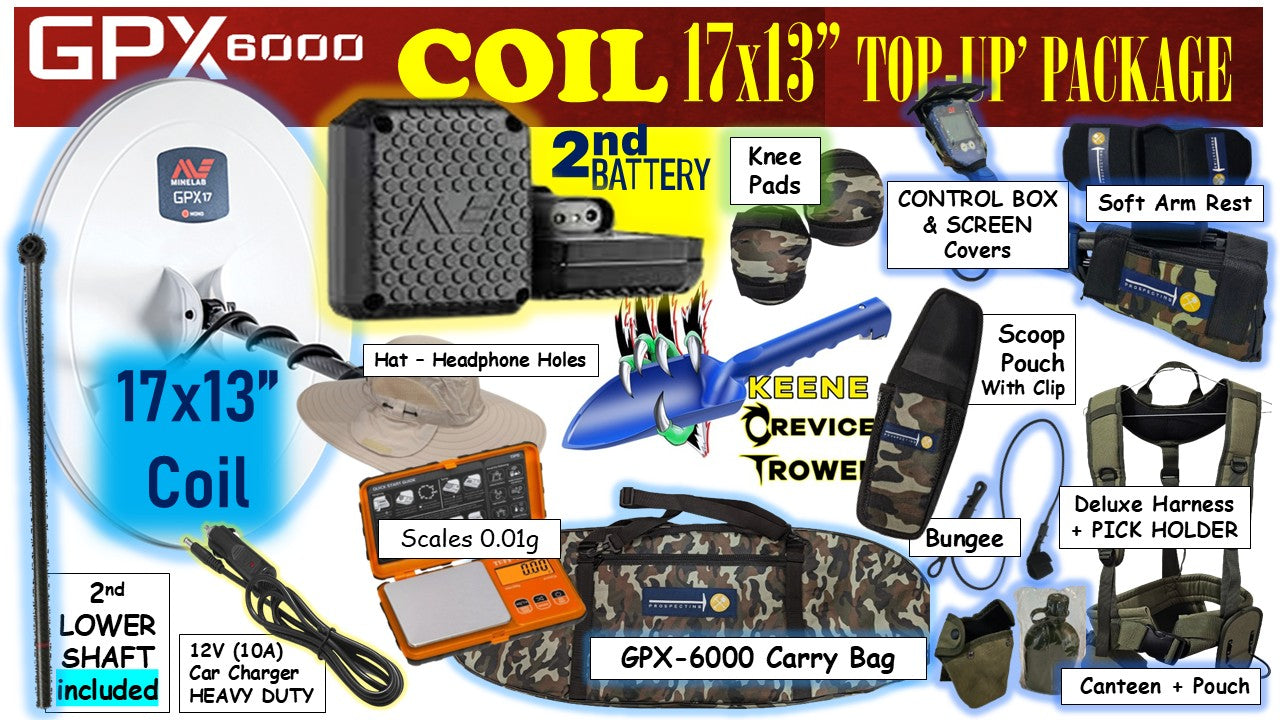 GPX 6000 TOP UP  COIL and BATTERY Package