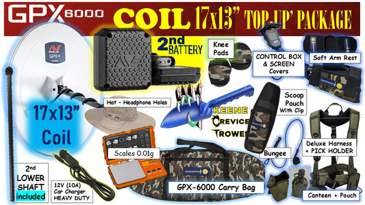 GPX 6000 TOP UP  COIL and BATTERY Package