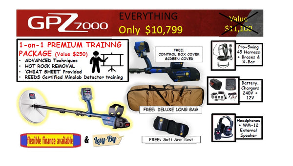 MINELAB GPZ 7000 with PREMIUM TRAINING