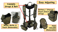 HARNESS DELUXE with padded straps & WATER Bottle