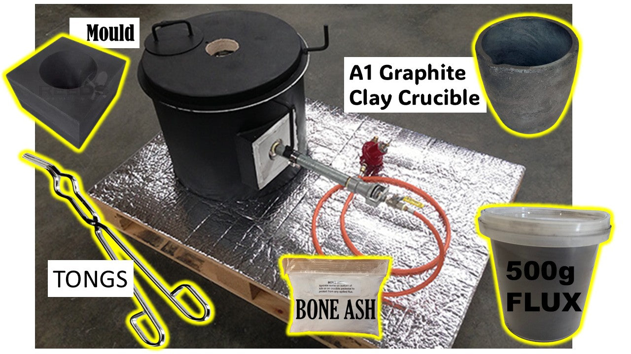 KILN Gas  Small Crucible Furnace 1kg Mathews