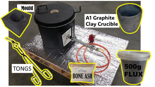 KILN Gas  Small Crucible Furnace 1kg Mathews