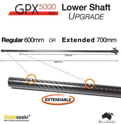 Goldseekr GPX 5000 Lower Shaft Carbon Fibre