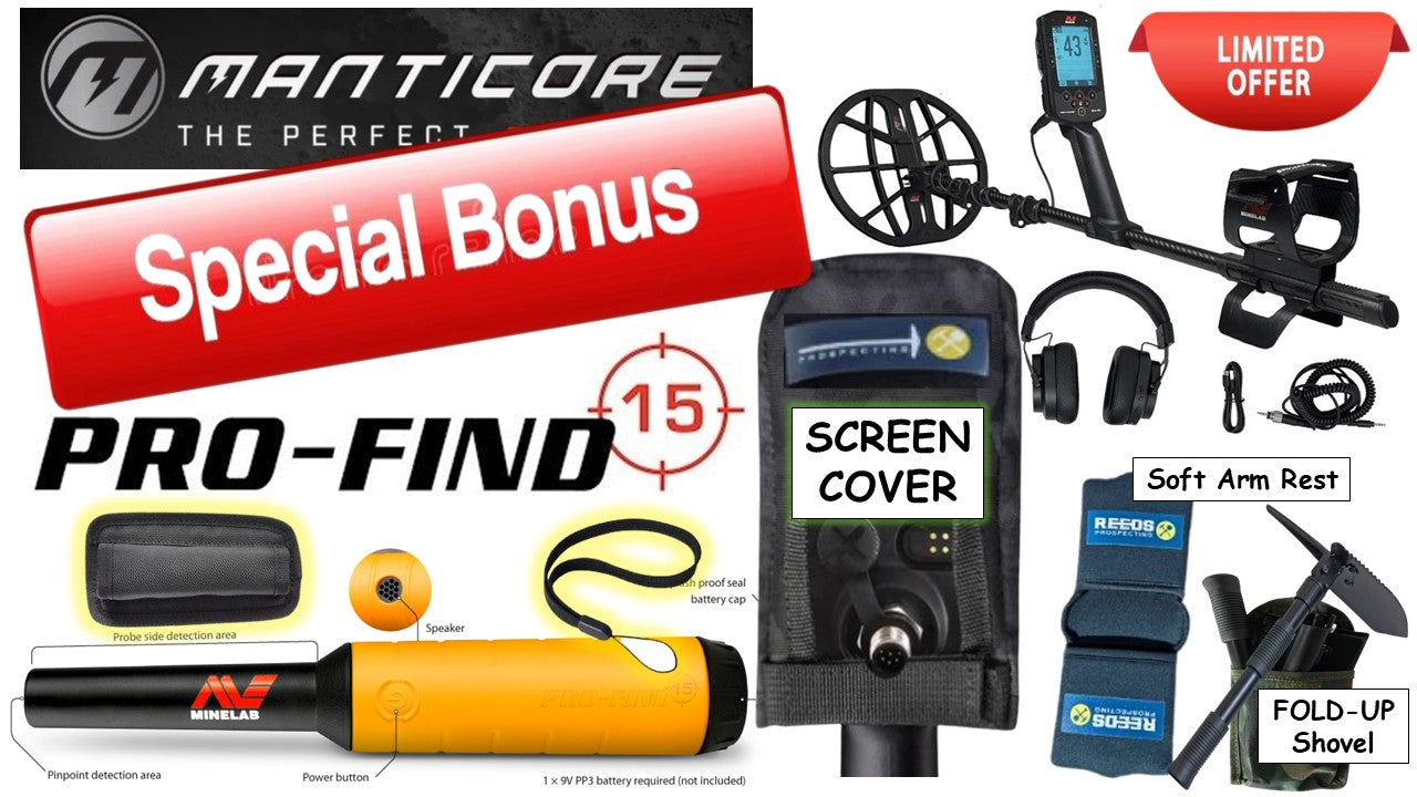 Minelab Manticore  PRO FIND 15 Package