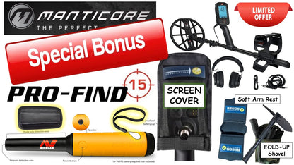Minelab Manticore  PRO FIND 15 Package