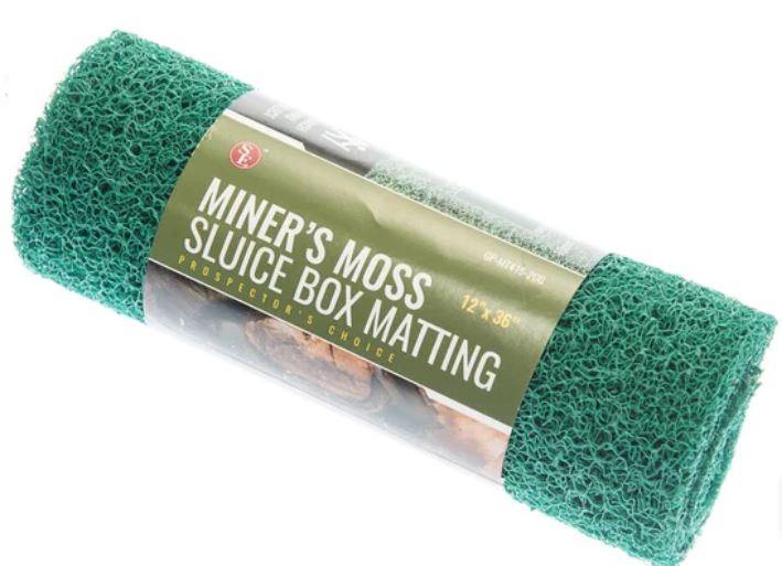 Miners Moss Sluice Box Matting 36 x 12 Green Reeds Prospecting WA