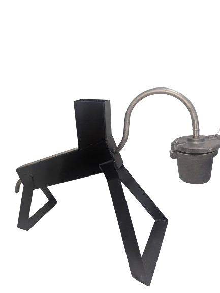 Gold Retort Cast Iron Pot (large) with Stand