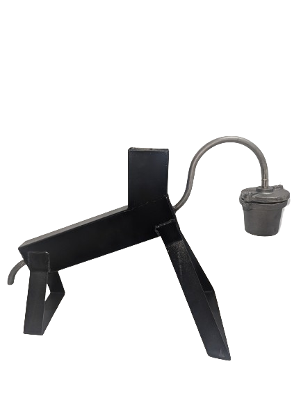 Gold Retort Cast Iron Pot (large) with Stand