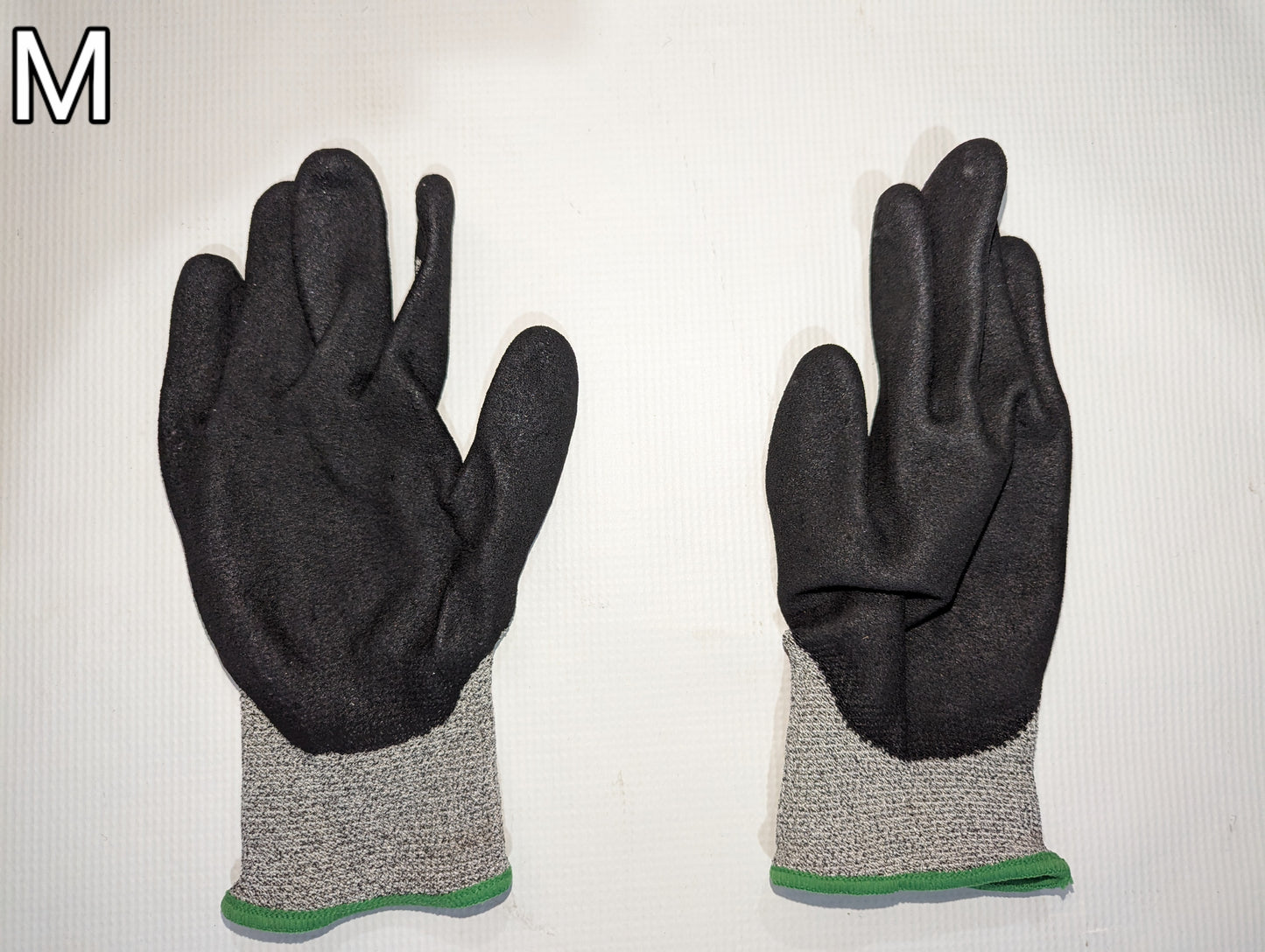 Rubber Grip Gloves M