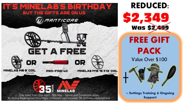Minelab Manticore - Minelab's Birthday Package