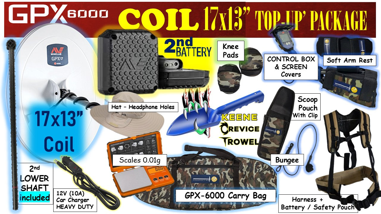 GPX 6000 TOP UP  COIL and BATTERY Package