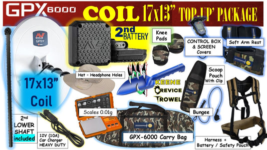 GPX 6000 TOP UP  COIL and BATTERY Package