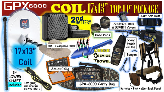 GPX 6000 TOP UP  COIL and BATTERY Package
