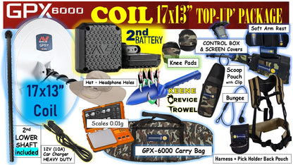GPX 6000 TOP UP  COIL and BATTERY Package