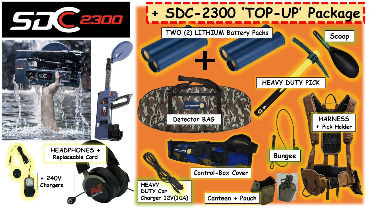 MINELAB SDC 2300 PERFORMANCE PACKAGE