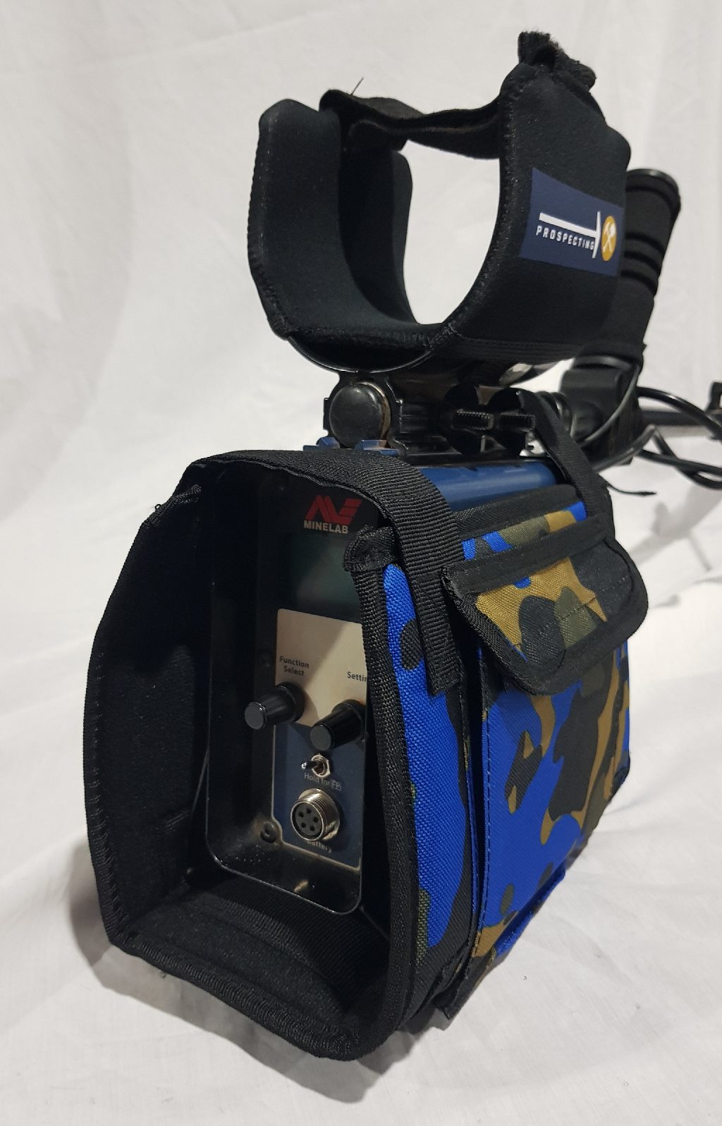 GPX / GP / SD Control Box Cover with Finds Pouch - Blue Camo