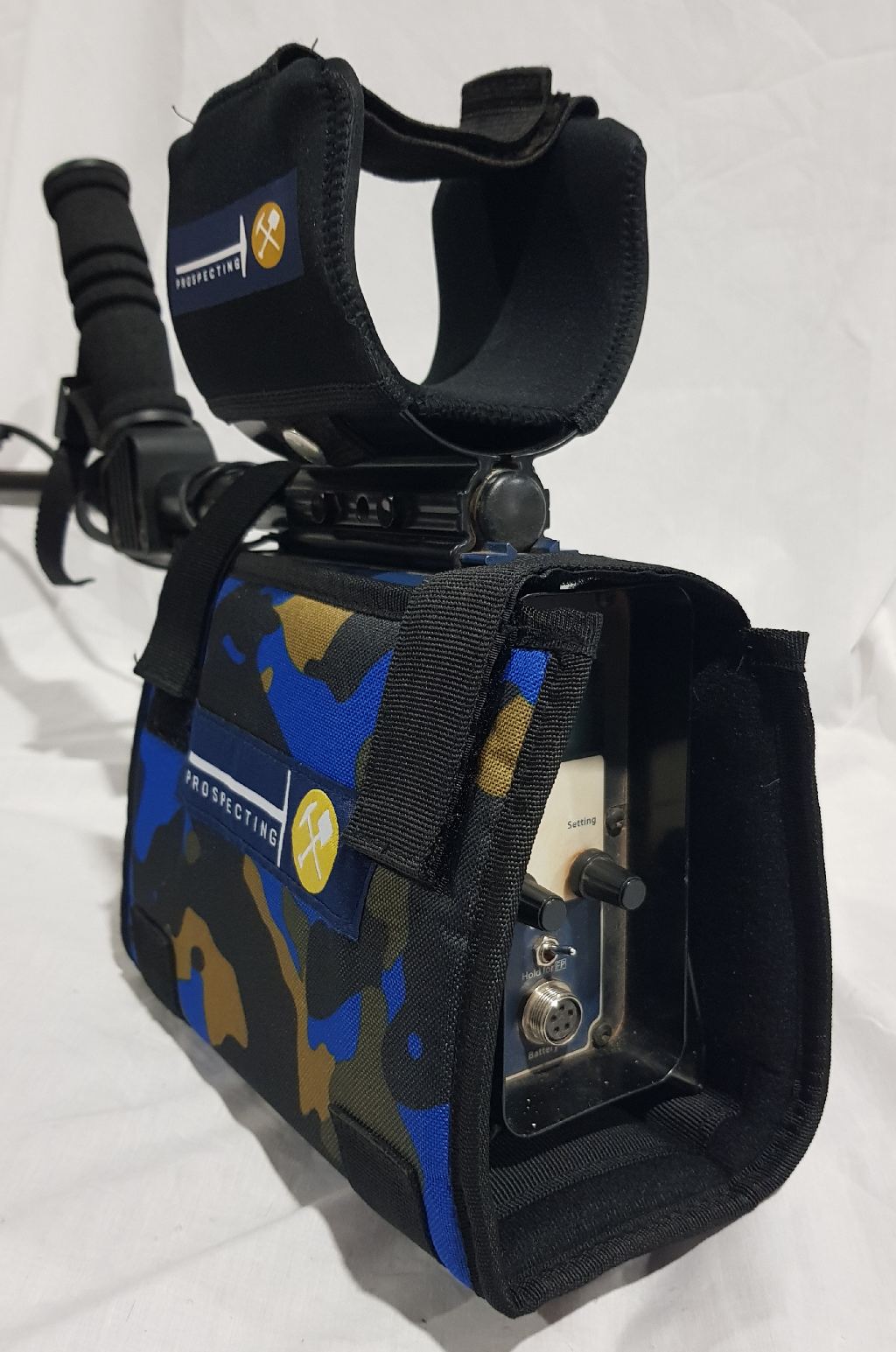 GPX / GP / SD Control Box Cover with Finds Pouch - Blue Camo