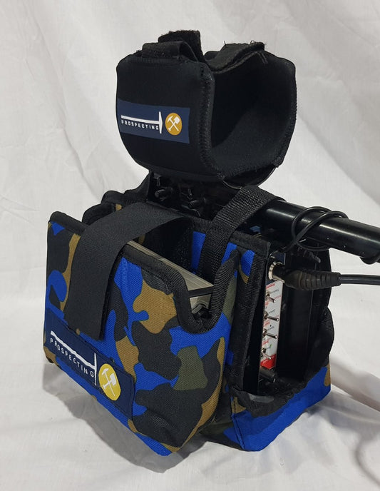 GPX / GP / SD Control Box Cover with Side Battery Pouch -  Blue Camo
